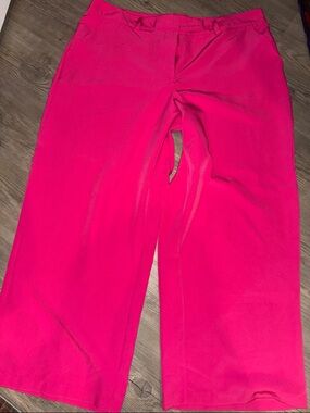 Ashley Stewart 20 Pink Wide Leg Pants
